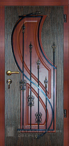 Фото «Дверь с ковкой №8» в Лобне